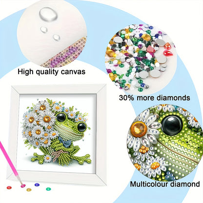 Frog - Special Shaped Drill Diamond Painting 18*18CM