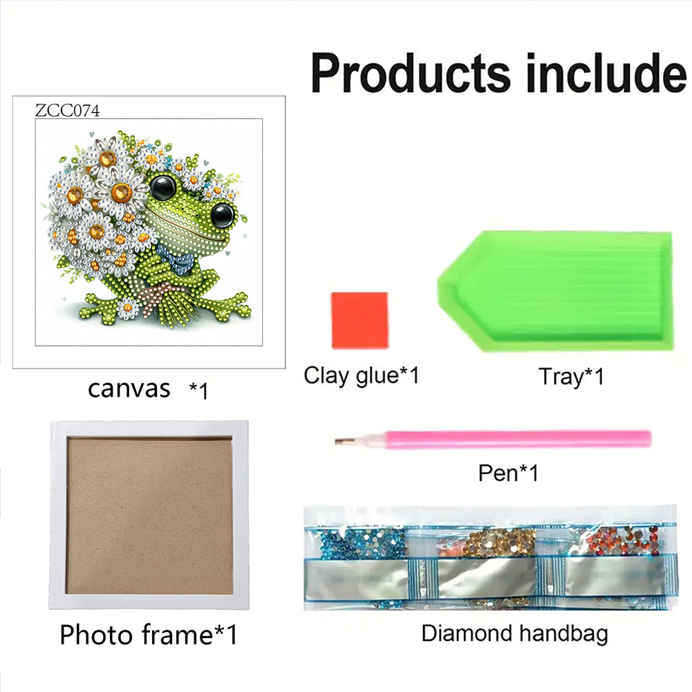 Frog - Special Shaped Drill Diamond Painting 18*18CM