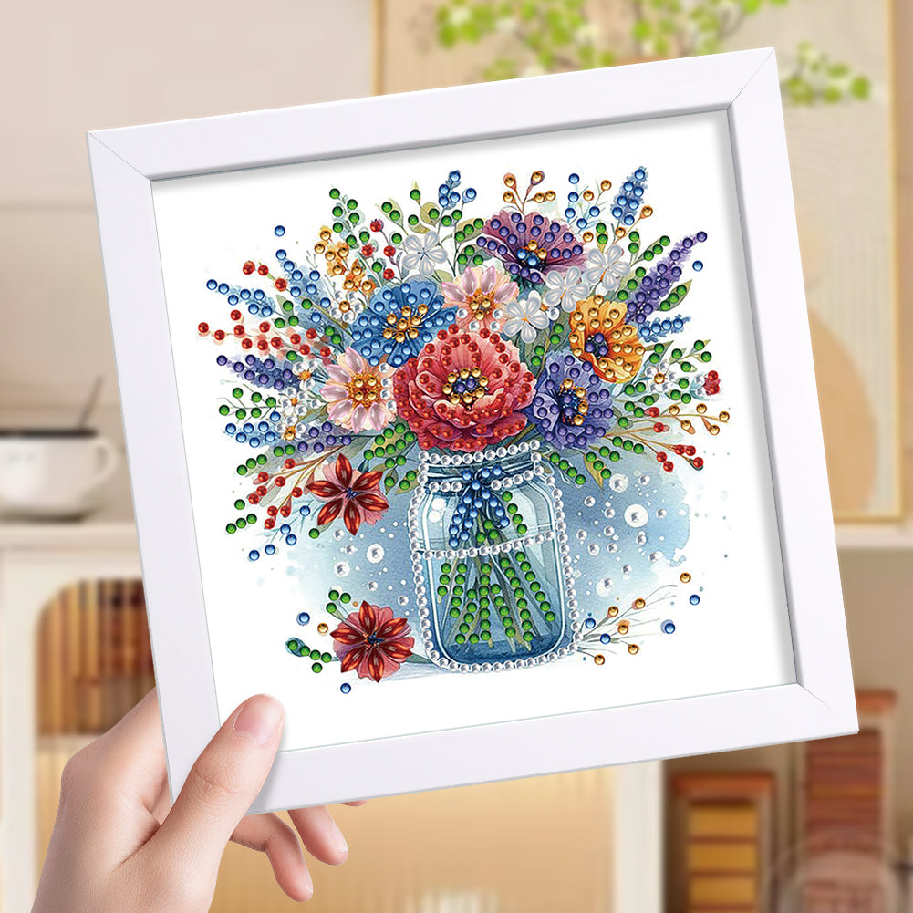 Vase - Special Shaped Drill Diamond Painting 18*18CM