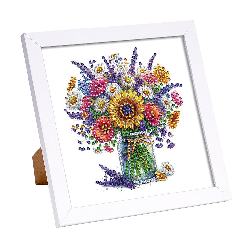 Bouquet - Special Shaped Drill Diamond Painting 18*18CM