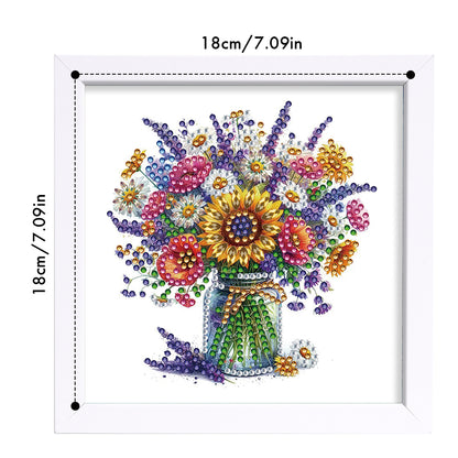 Bouquet - Special Shaped Drill Diamond Painting 18*18CM
