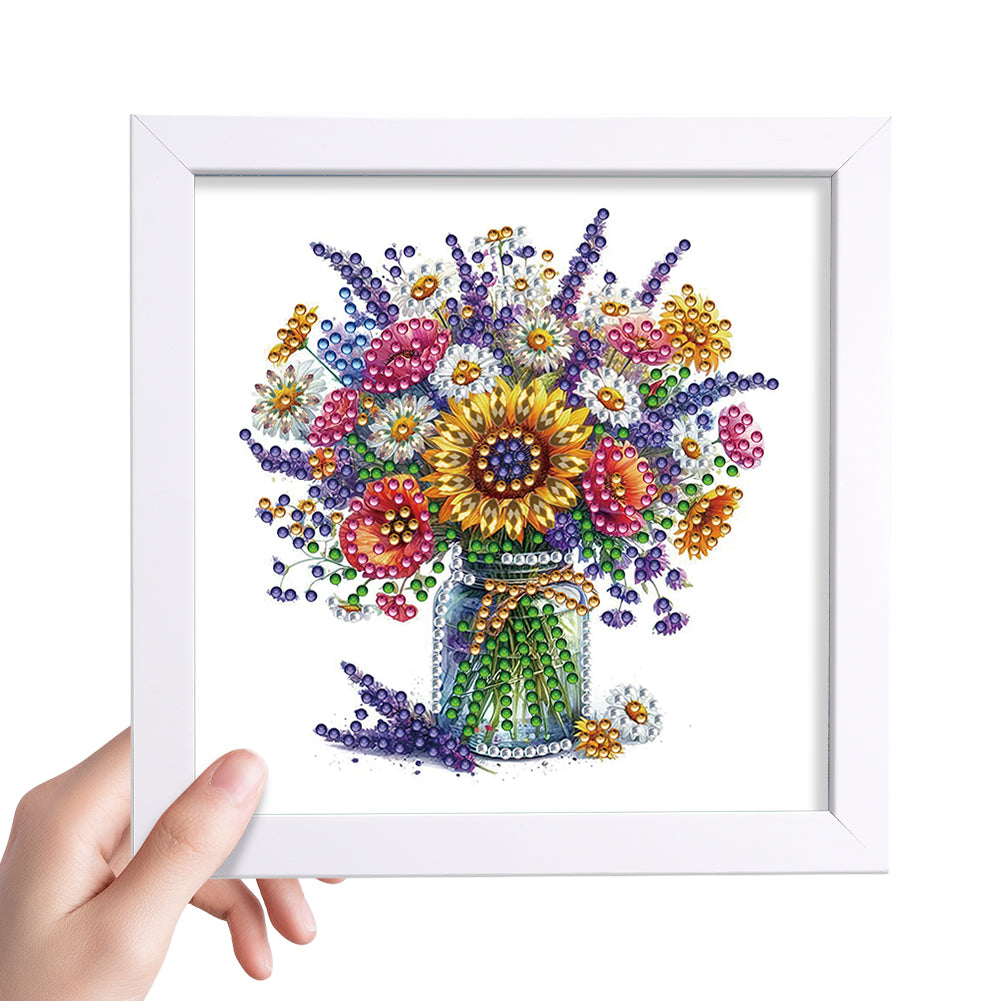 Bouquet - Special Shaped Drill Diamond Painting 18*18CM