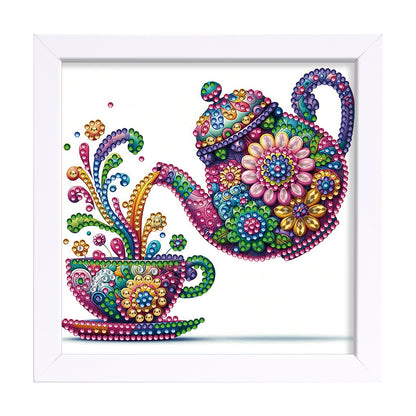 Mandala Teapot - Special Shaped Drill Diamond Painting 18*18CM