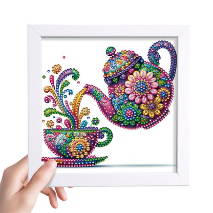 Mandala Teapot - Special Shaped Drill Diamond Painting 18*18CM