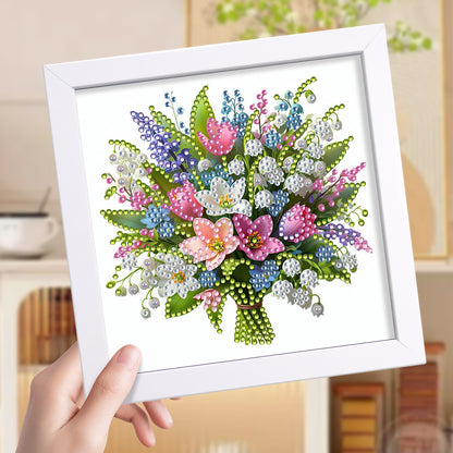 Bouquet - Special Shaped Drill Diamond Painting 18*18CM