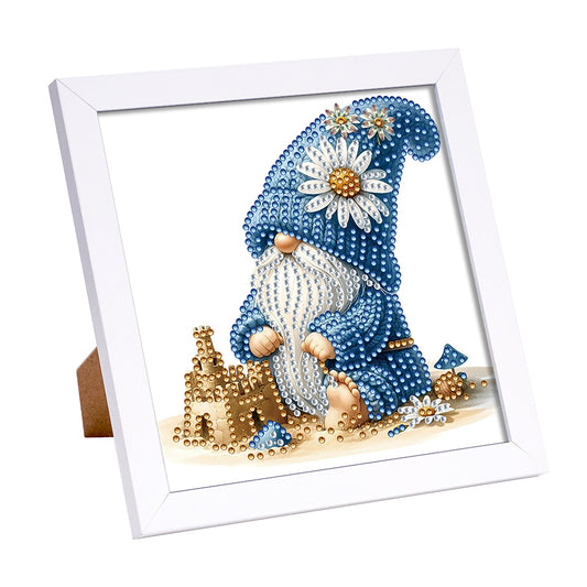 Sand Castle Gnome - Special Shaped Drill Diamond Painting 18*18CM