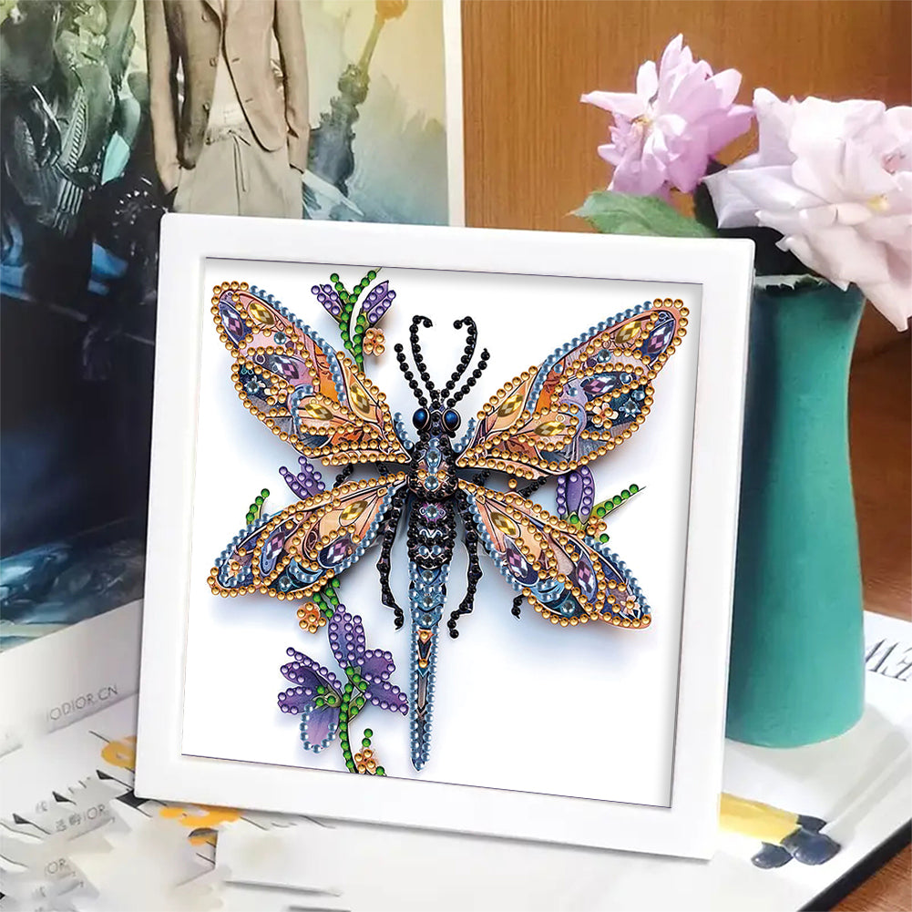 Dragonfly - Special Shaped Drill Diamond Painting 18*18CM