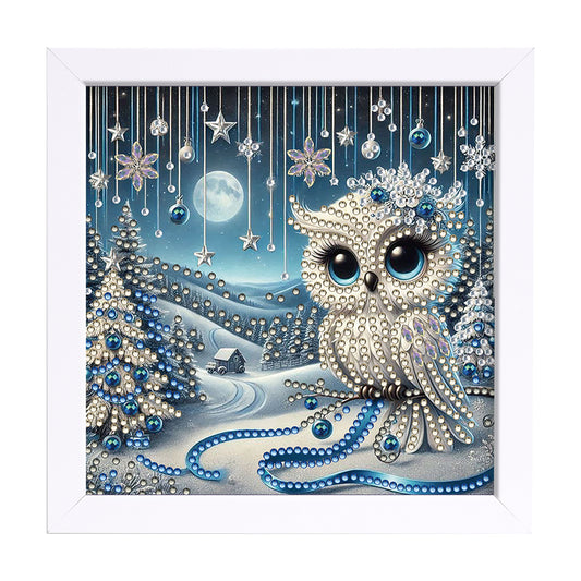 Owl - Special Shaped Drill Diamond Painting 18*18CM