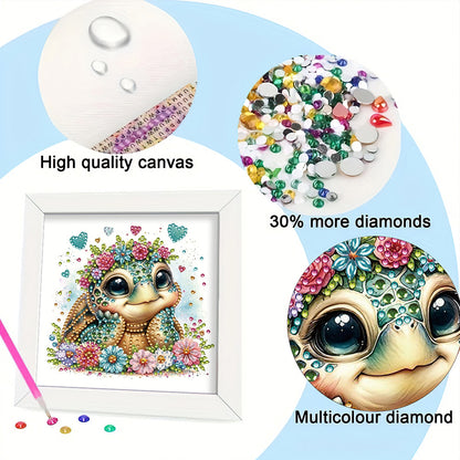 Sea Turtle - Special Shaped Drill Diamond Painting 18*18CM