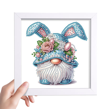 Bunny Ear Gnome - Special Shaped Drill Diamond Painting 18*18CM