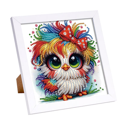 Colorful Chicken - Special Shaped Drill Diamond Painting 18*18CM