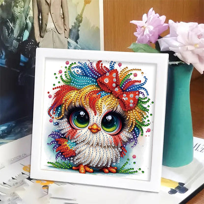 Colorful Chicken - Special Shaped Drill Diamond Painting 18*18CM