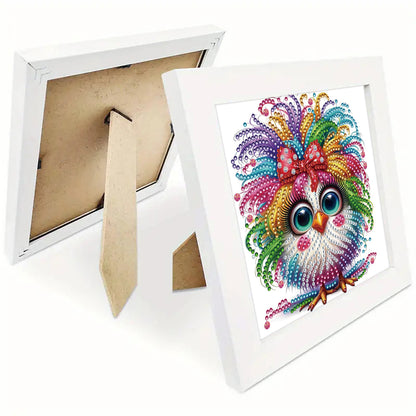 Long Hair Chicken - Special Shaped Drill Diamond Painting 18*18CM