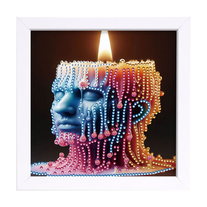 Candle - Special Shaped Drill Diamond Painting 18*18CM