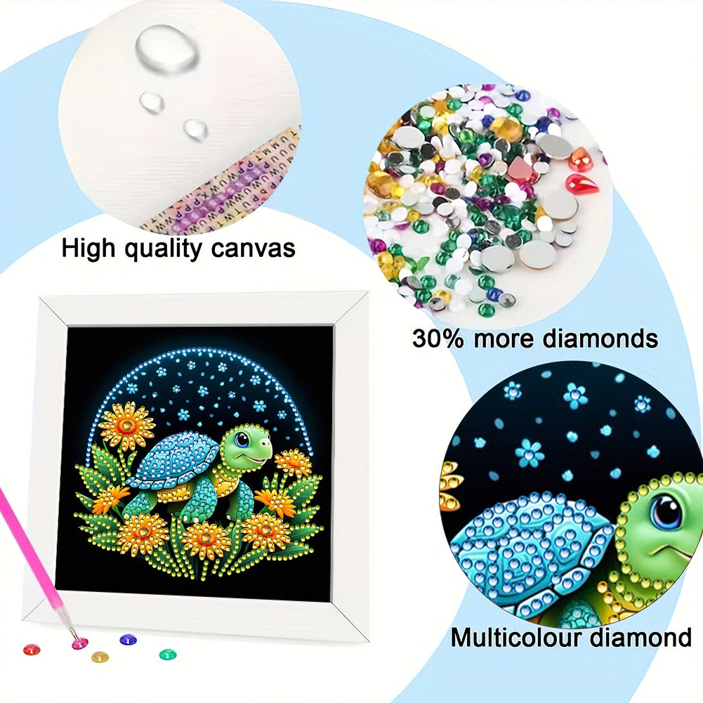 Sea Turtle - Special Shaped Drill Diamond Painting 18*18CM