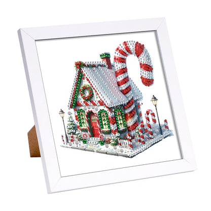 Christmas Candy House - Special Shaped Drill Diamond Painting 18*18CM