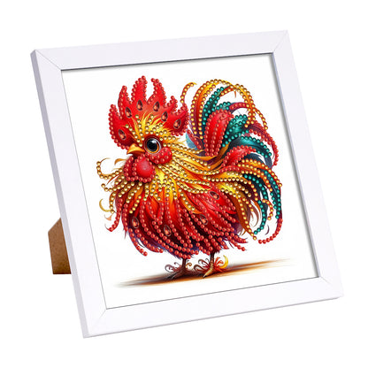 Little Rooster - Special Shaped Drill Diamond Painting 18*18CM
