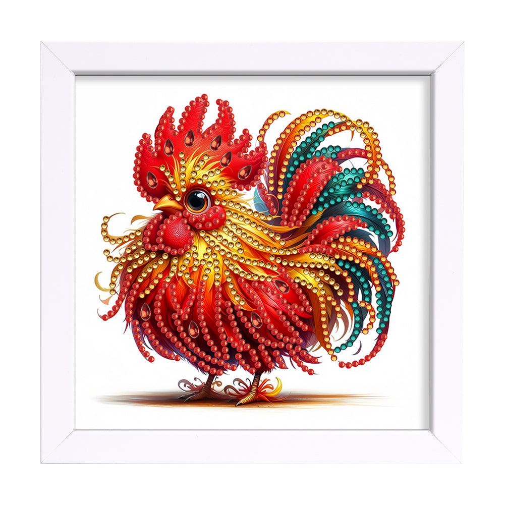 Little Rooster - Special Shaped Drill Diamond Painting 18*18CM