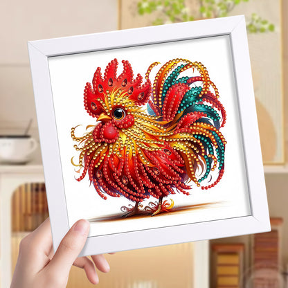 Little Rooster - Special Shaped Drill Diamond Painting 18*18CM