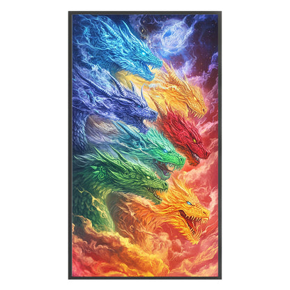 Dragon - 11CT Stamped Cross Stitch 40*70CM