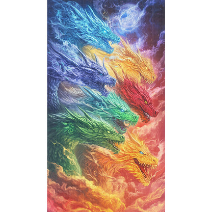 Dragon - 11CT Stamped Cross Stitch 40*70CM