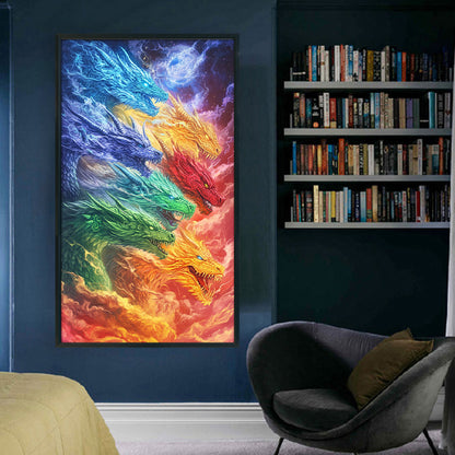 Dragon - 11CT Stamped Cross Stitch 40*70CM
