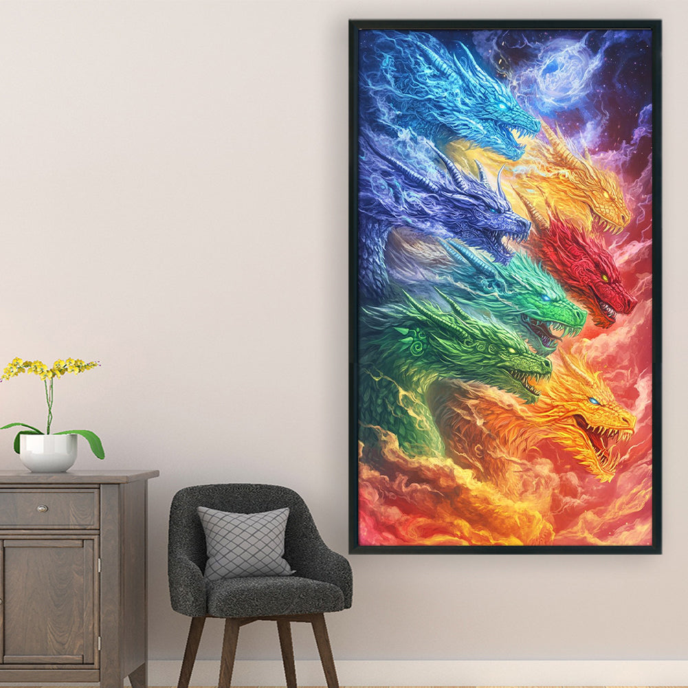 Dragon - 11CT Stamped Cross Stitch 40*70CM