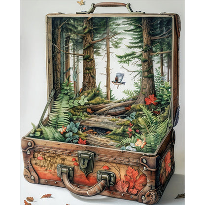 Scenery In The Box - 11CT Stamped Cross Stitch 45*55CM