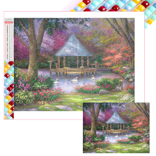Rural House - Full Square Drill Diamond Painting 40*30CM