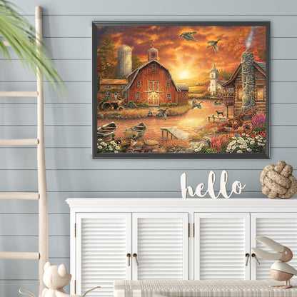 Rural House - Full Square Drill Diamond Painting 40*30CM