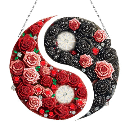 Acrylic Diamond Painting Hanging Pendant Rhinestone Diamond Art Window Pendants