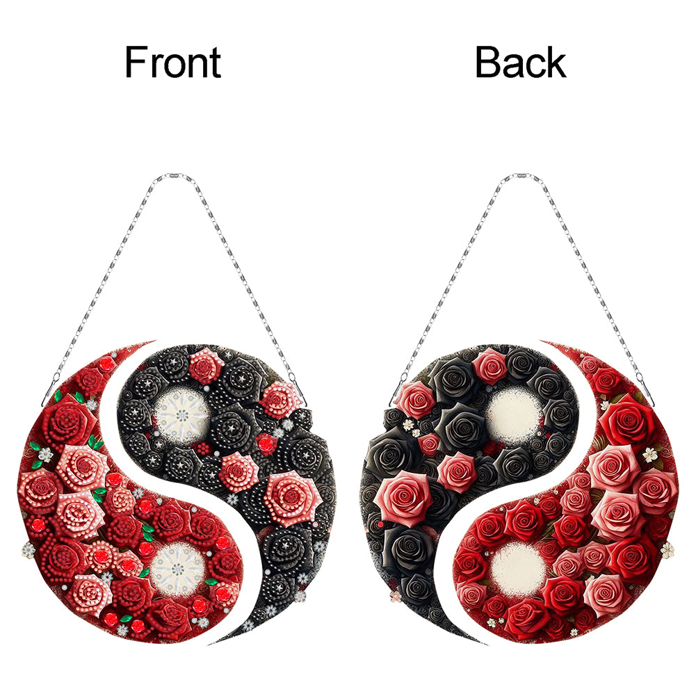 Acrylic Diamond Painting Hanging Pendant Rhinestone Diamond Art Window Pendants