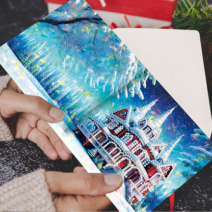 8/12pcs Diamond Painting Greeting Cards Handmade Diamond Art Cards for Adults