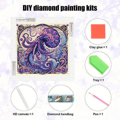 Octopus - Special Shaped Drill Diamond Painting 30*30CM