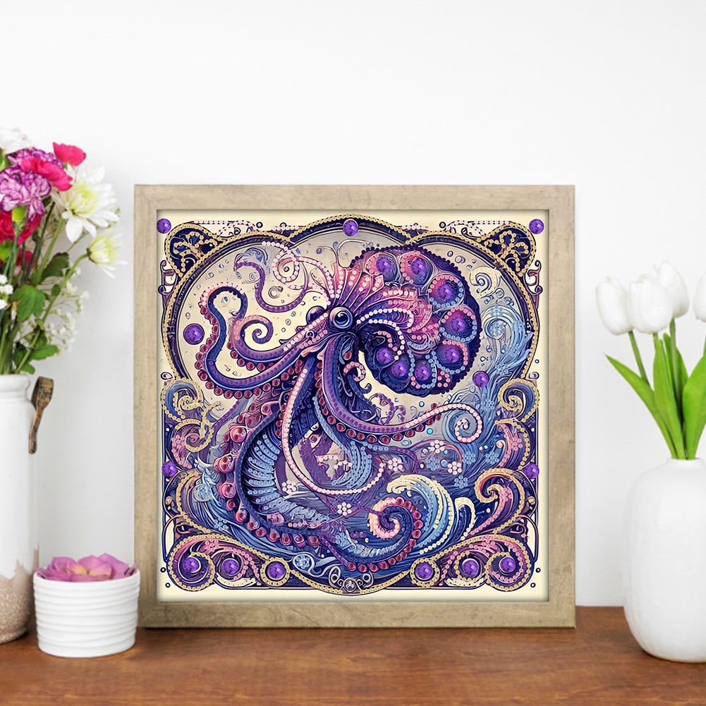 Octopus - Special Shaped Drill Diamond Painting 30*30CM