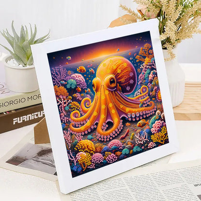 Octopus - Special Shaped Drill Diamond Painting 30*30CM