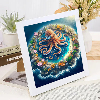 Octopus - Special Shaped Drill Diamond Painting 30*30CM