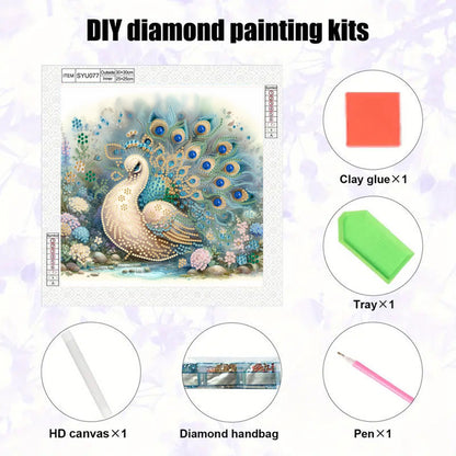 Peacock - Special Shaped Drill Diamond Painting 30*30CM