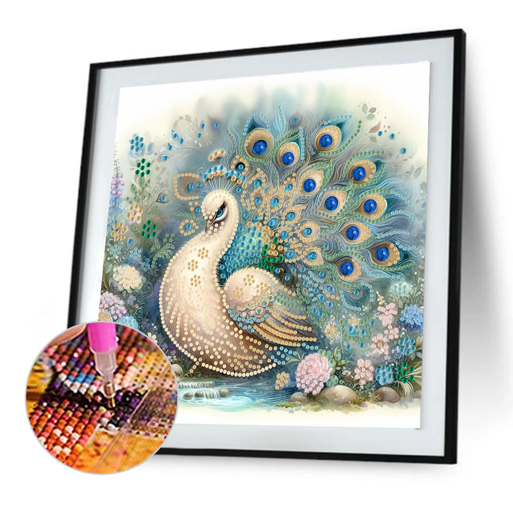 Peacock - Special Shaped Drill Diamond Painting 30*30CM