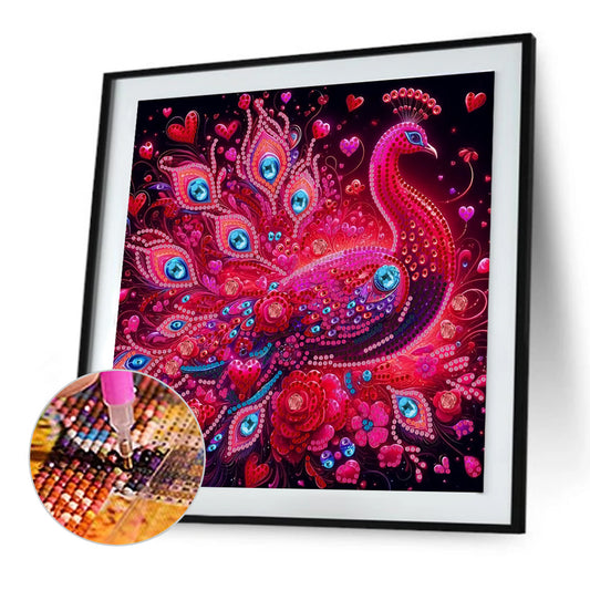 Peacock - Special Shaped Drill Diamond Painting 30*30CM