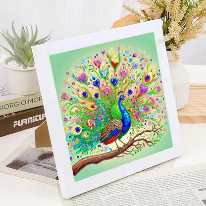 Peacock - Special Shaped Drill Diamond Painting 30*30CM