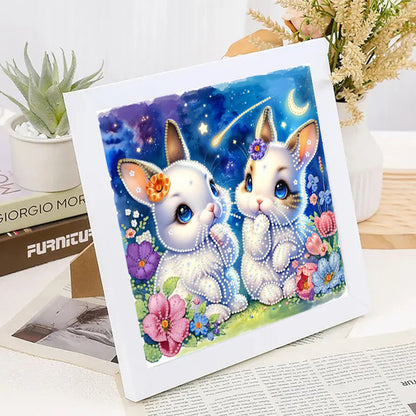Rabbit - Special Shaped Drill Diamond Painting 30*30CM
