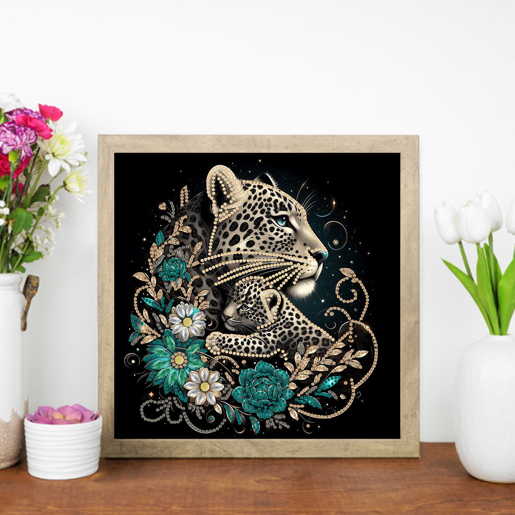 Leopard - Special Shaped Drill Diamond Painting 30*30CM