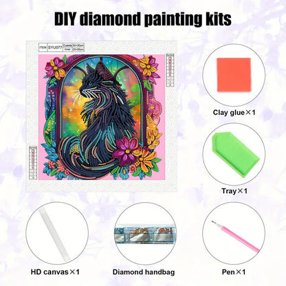 Black Cat - Special Shaped Drill Diamond Painting 30*30CM