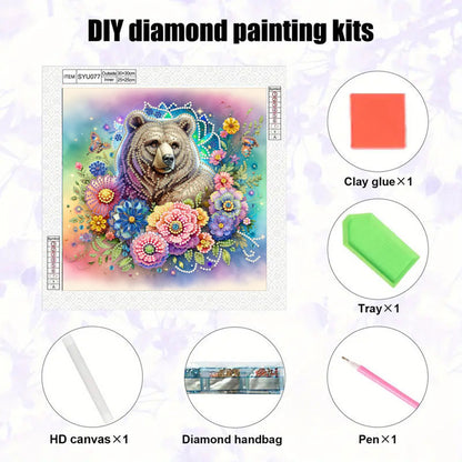 Bear - Special Shaped Drill Diamond Painting 30*30CM