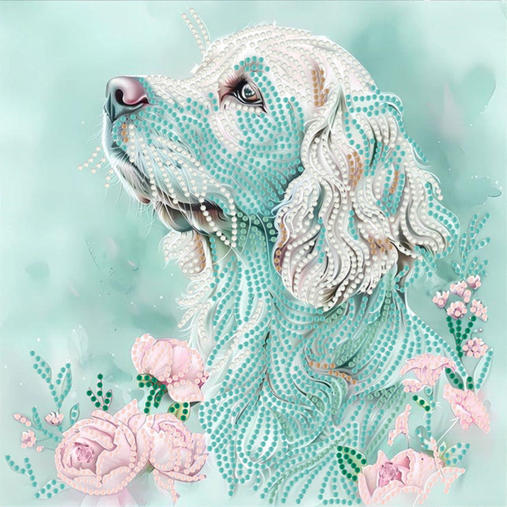 Dog - Special Shaped Drill Diamond Painting 30*30CM