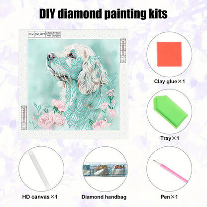 Dog - Special Shaped Drill Diamond Painting 30*30CM