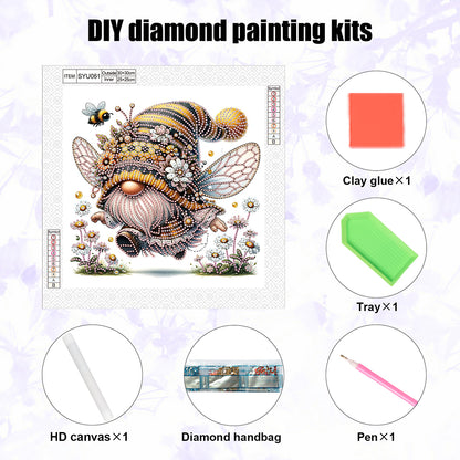 Bee Gnome - Special Shaped Drill Diamond Painting 30*30CM