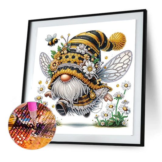 Bee Gnome - Special Shaped Drill Diamond Painting 30*30CM