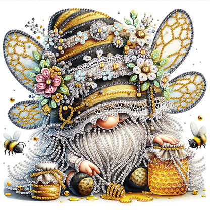 Bee Gnome - Special Shaped Drill Diamond Painting 30*30CM